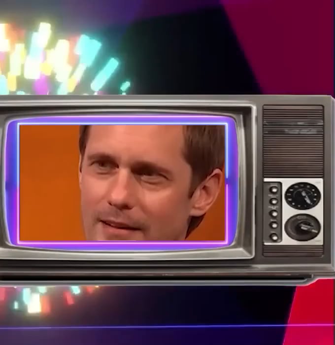Miriam Margolyes asks Alexander Skarsgård if he's gay and he answers, "No, not really," and changes the topic
