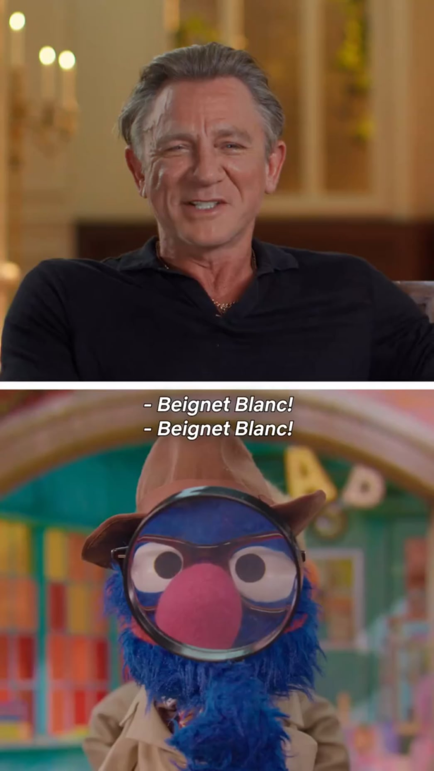 Daniel Craig's Reacts to Sesame Street's Beignet Blanc