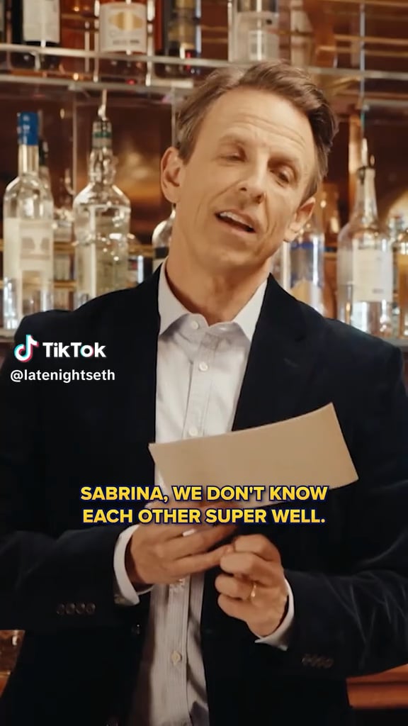 Sabrina Carpenter Goes Day Drinking with Seth Meyers