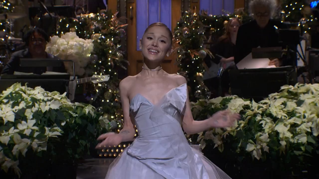 Ariana Grande's SNL monologue to a cover of Mariah Carey’s ‘All I Want For Christmas Is You’