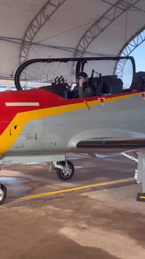 Princess leonor solo flying a PC-21