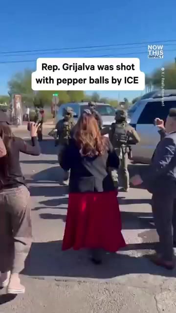 ICE Blasts Rep. Adelita Grijalva with Pepper Balls in Tucson, Arizona