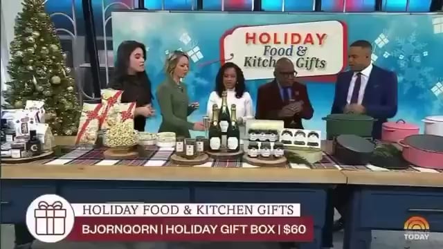 The Today Show sampled items from Meghan's As Ever line, including the Brut Champagne, in their gift segment today