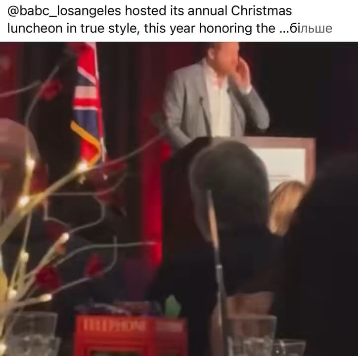 Prince Harry cracking jokes in a leaked portion of his speech at the BABC Los Angeles luncheon