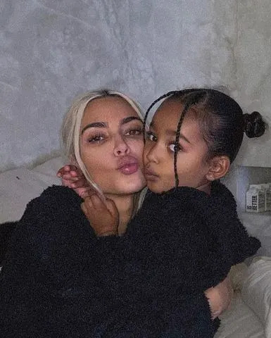 @kimkardashian/Instagram Kim Kardashian and Chicago West.