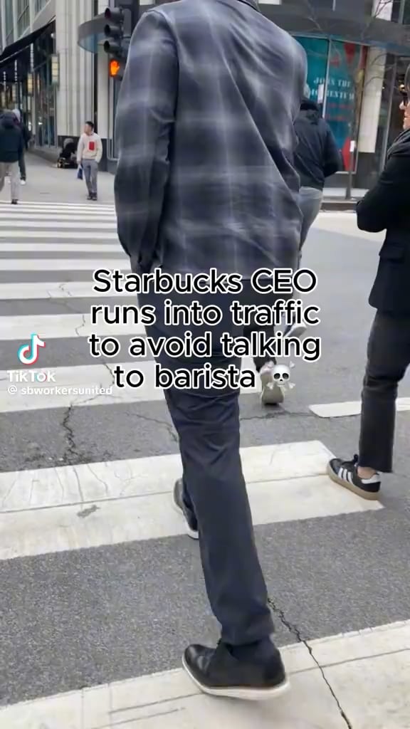 Starbucks CEO, Brian Niccol, would rather run into traffic than talk to a barista
