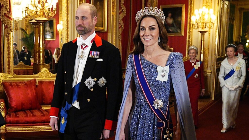 Kate Middleton steals the show at State Banquet alongside Prince William and King Charles – best photos