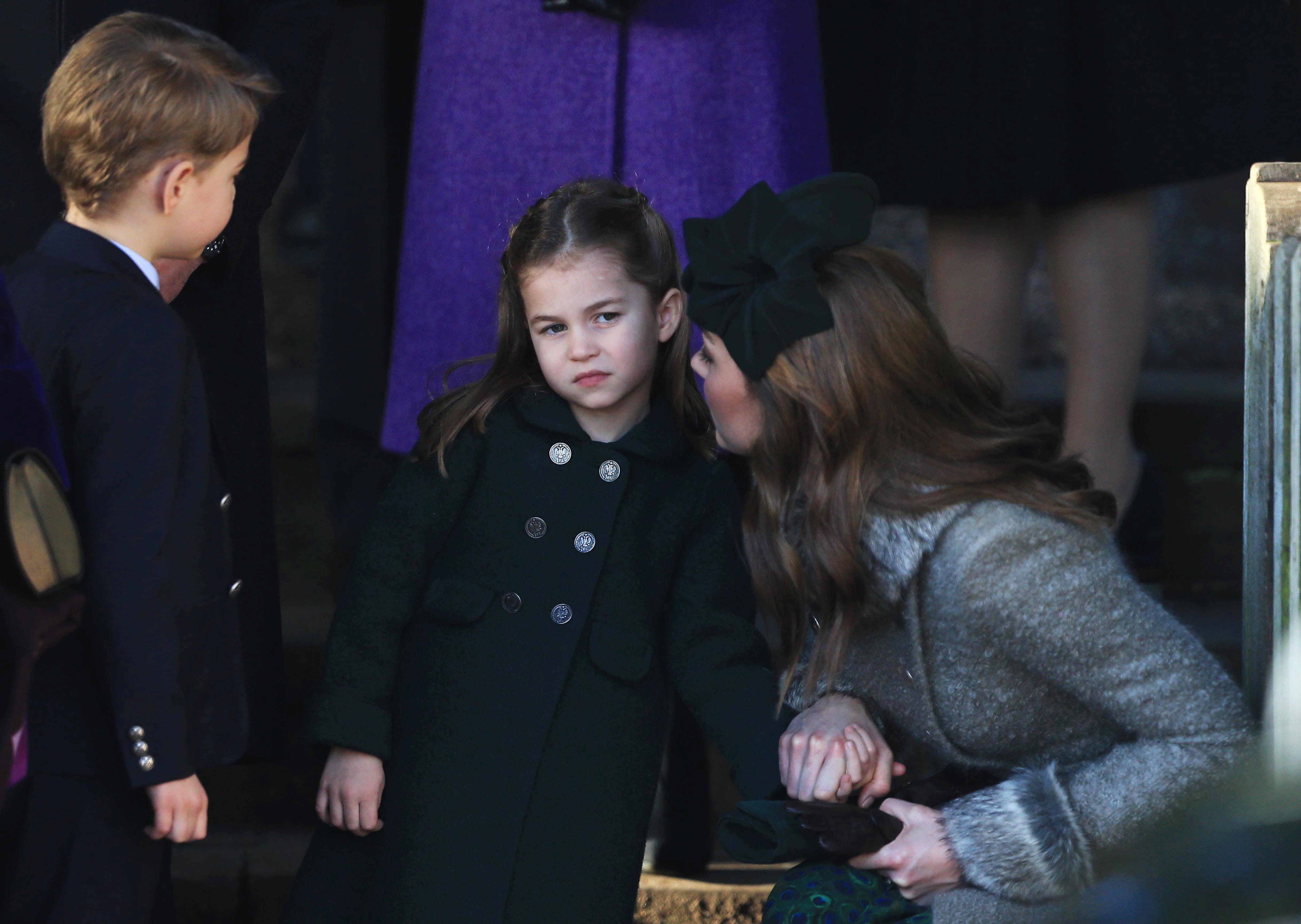 The Royal Family Attend Church On Christmas Day