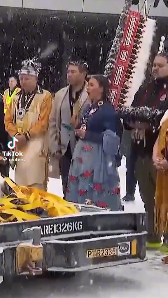 Some 62 artifacts connected to the Indigenous peoples of canada that had been in the Vatican's possession for a century arrived at Montreal's airport and were welcomed by leaders and members of Indigenous groups