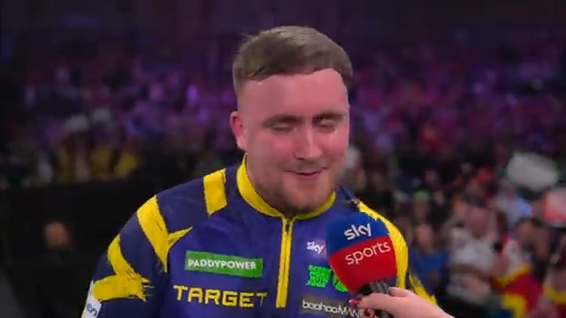 The 18-year-old Luke Littler turns on Ally Pally crowd for being booed after reaching QFs at World Darts Championship: "I'm not bothered, really not bothered. You guys pay for tickets that pay for my prize money so thank you. Thank you for my money, thanks for booing me!"