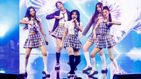 Getty Images Haerin, Minji, Danielle Marsh, Hyein and Hanni Pham of NewJeans at Billboard Women In Music 2024 held at YouTube Theater on March 6, 2024 in Inglewood, California