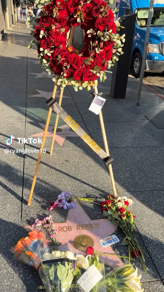Tribute set up at Rob Reiner’s walk of fame star