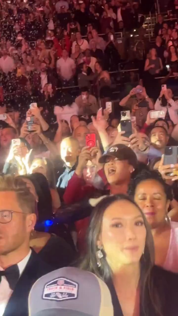 Rihanna at Mariah Carey’s “Here For It All Holiday Special” in Las Vegas (December 13, 2025)