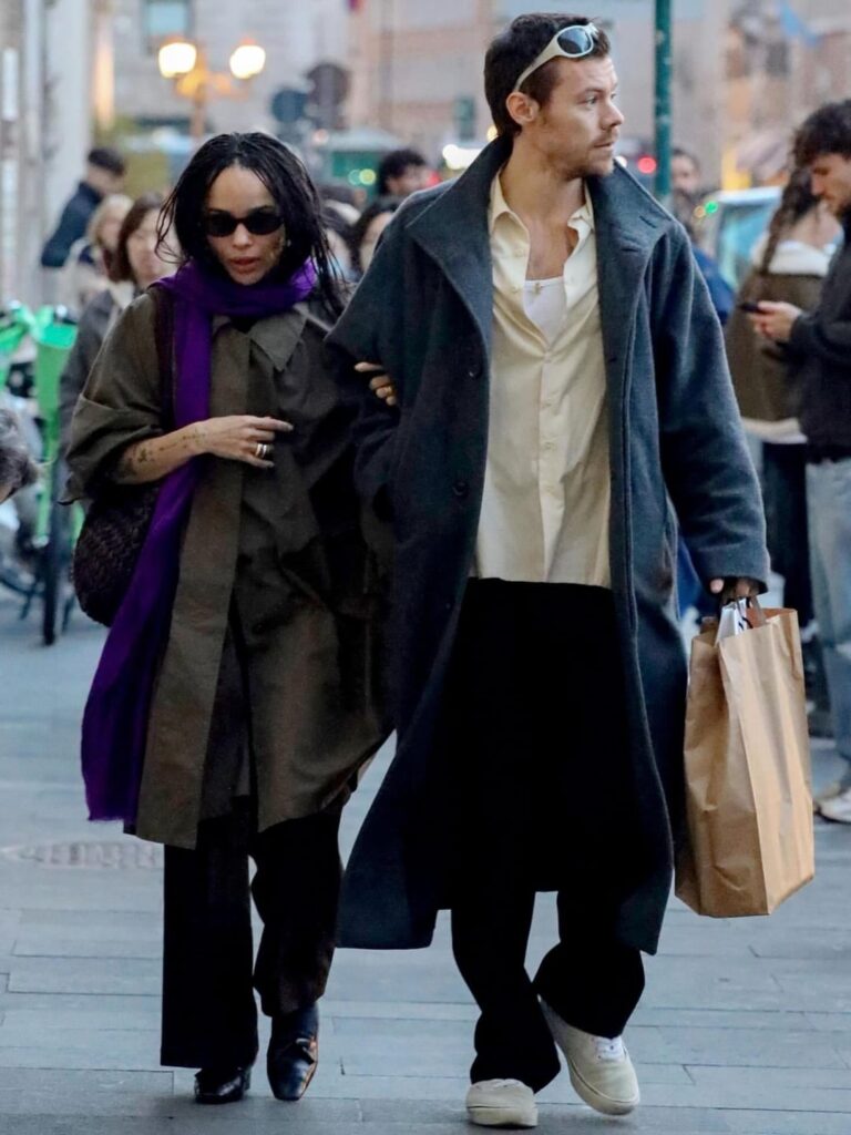Harry Styles and Zoë Kravitz shopping in Rome recently