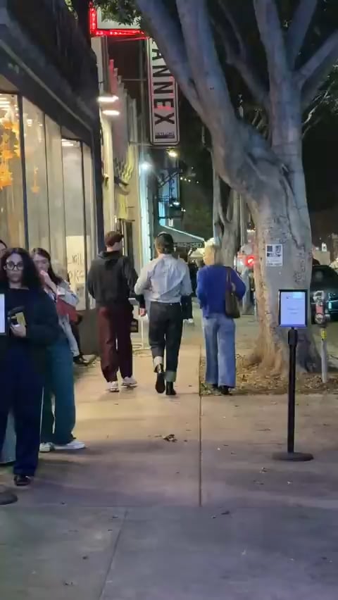 Heated Rivalry stars, Connor Storrie and François Arnaud, seen in LA leaving the screening of François film, FuckToy.