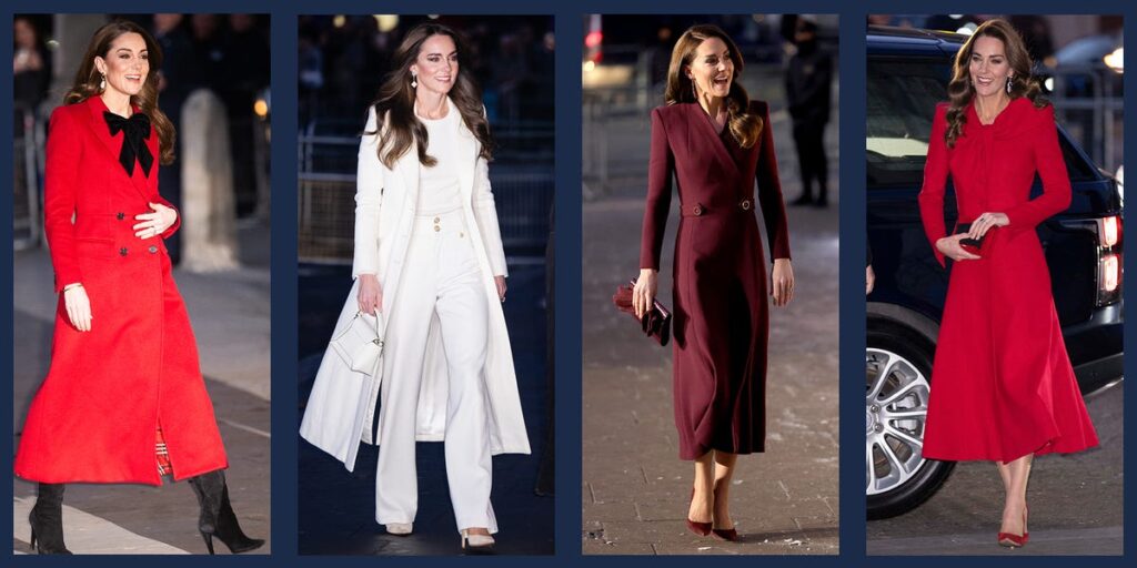 Kate Middleton’s Christmas Carol Outfits Through the Years