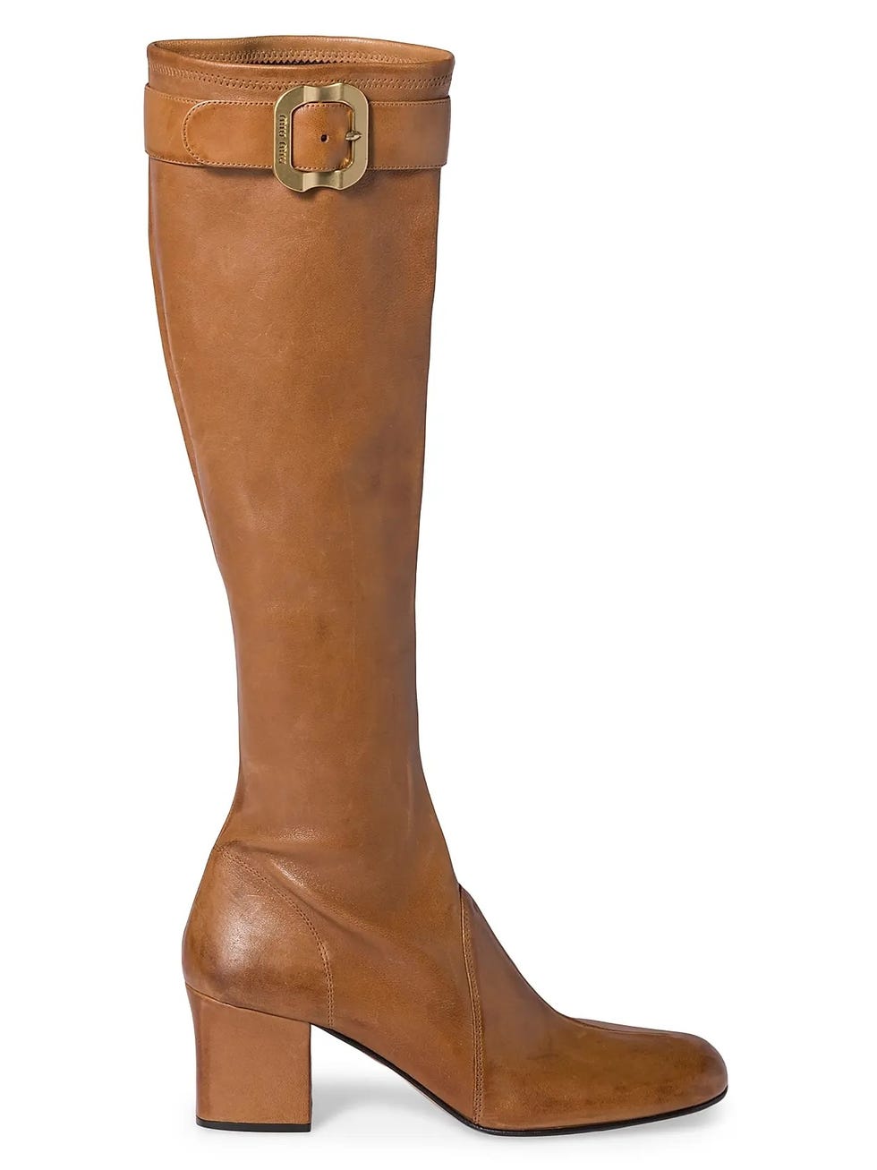 Nappa Leather Boots with Buckle