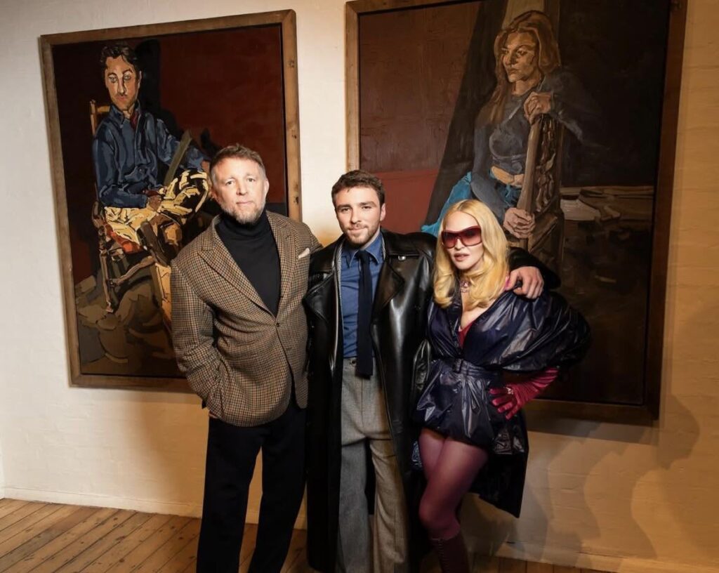 Madonna and ex-husband Guy Ritchie supporting their son Rocco at his art show