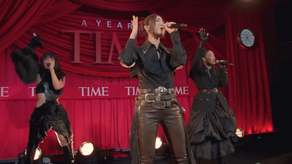 Ejae, Audrey Nuna, Rei Ami and Kevin Woo from "KPop Demon Hunters" - Performing 'Golden' and 'Soda Pop' live at the "Year in TIME" event in NYC (Dec 10th)