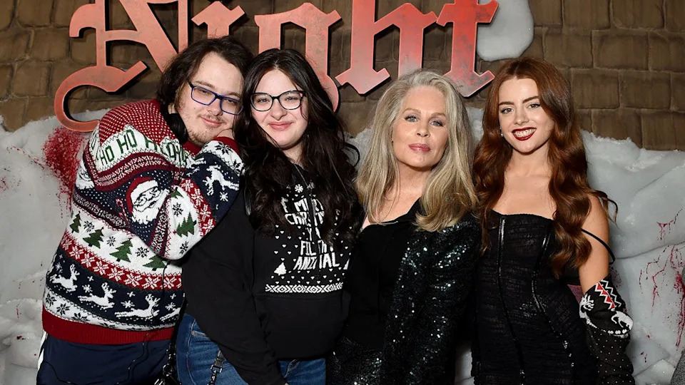 Beverly D'Angelo with twins.
