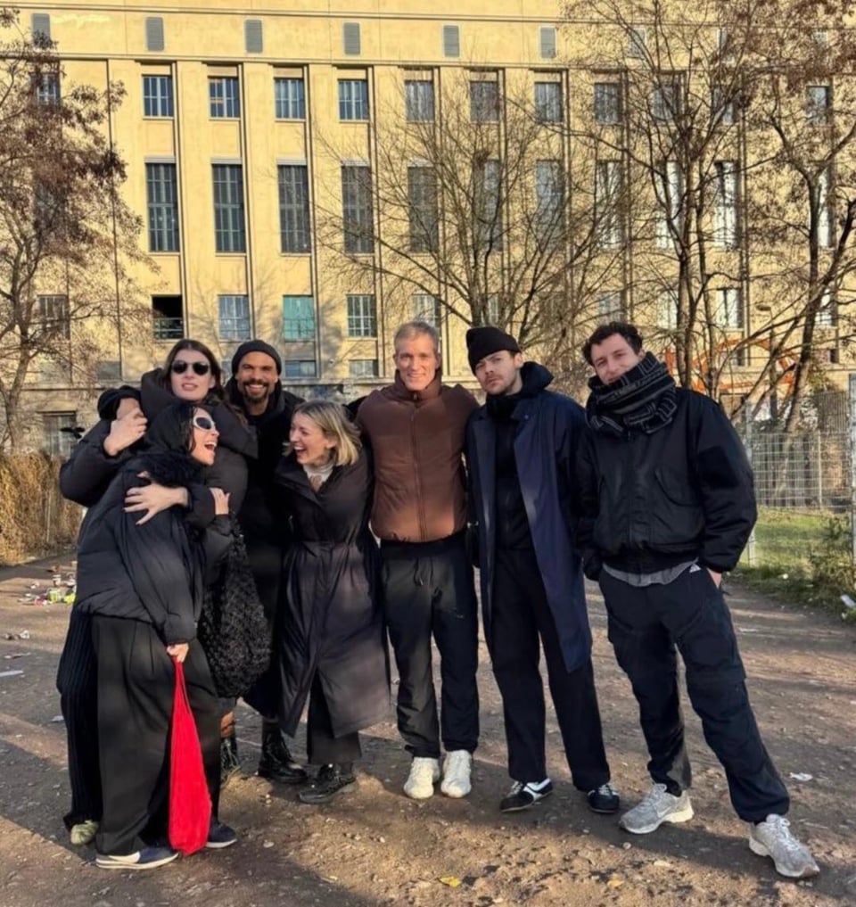 Harry Styles, Zoë Kravitz and friends in Berlin after a night out at Berghain recently