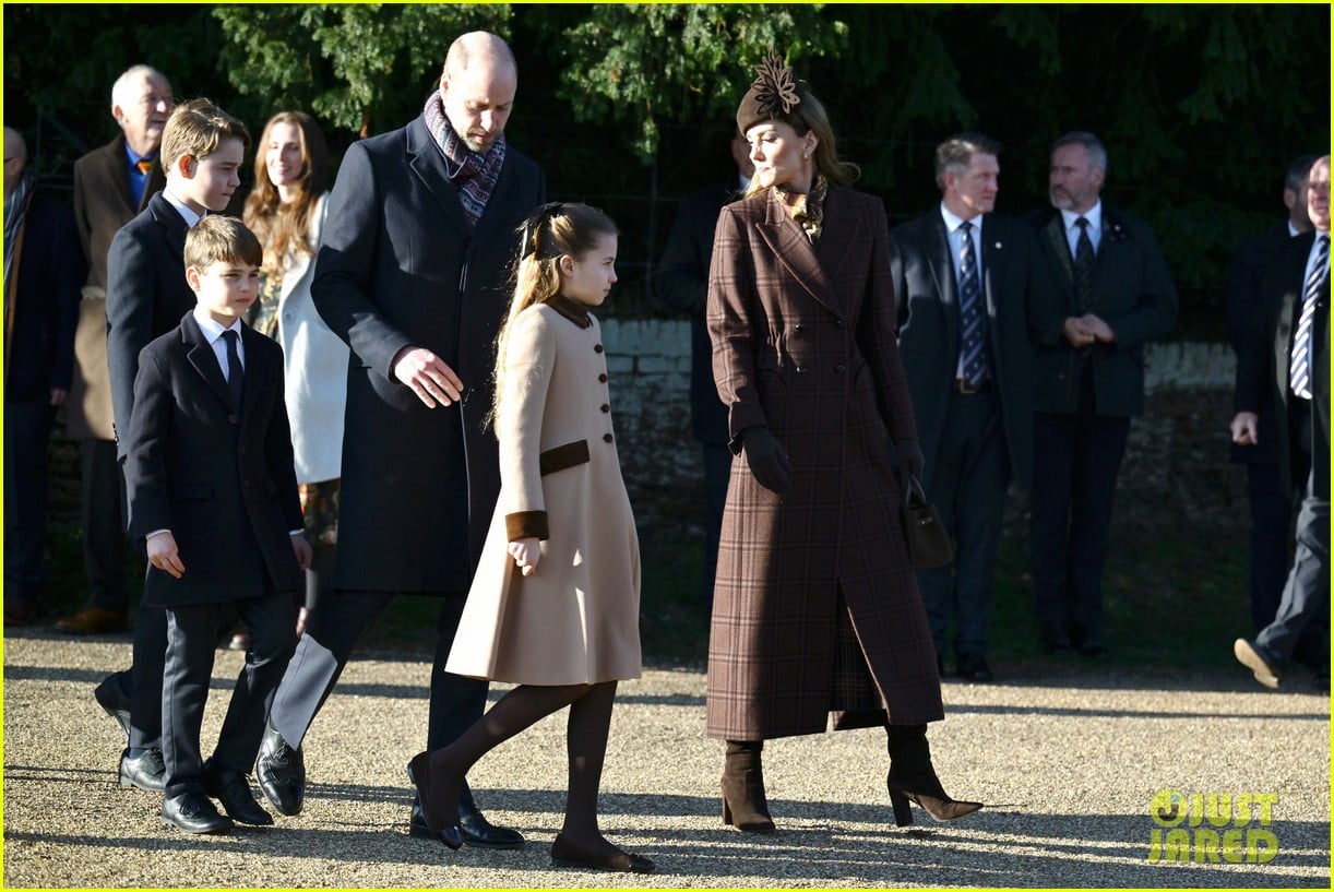 british royal family steps out for christmas day walk 035257965