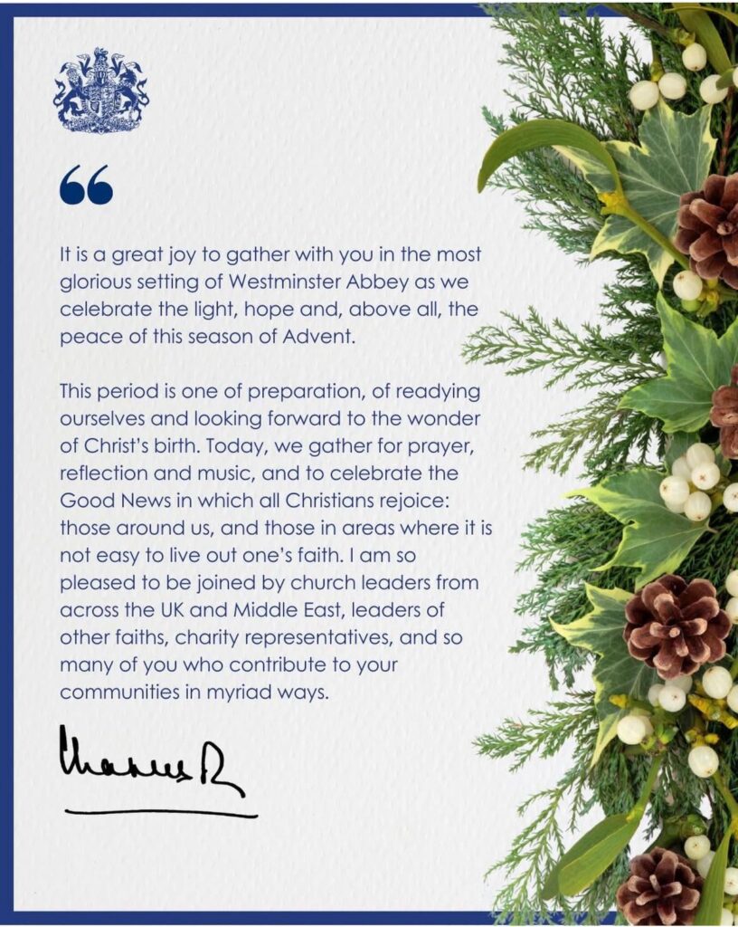 An Advent message from Charles
