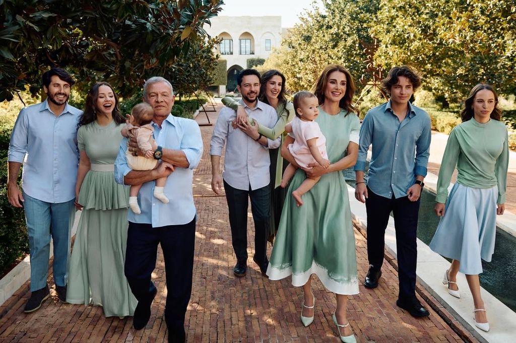 A photo of the Jordanian royal family