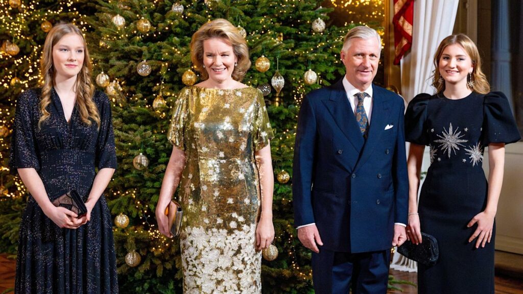 Princess Elisabeth steals the show in Rebecca Vallance midi dress at family event – photos
