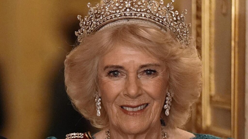 Queen Camilla radiates ‘enduring sparkle’ in late Queen’s £8.5m wedding tiara Queen Camilla radiates 'enduring sparkle' in late Queen's £8.5m wedding tiara