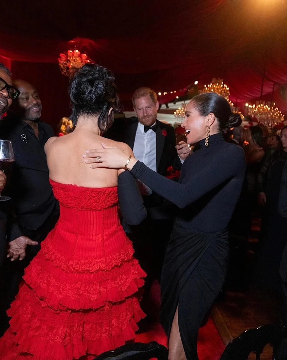 A source told Page Six that the people close to the royal family thought Harry and Markle’s appearance at the bash was “so tacky.” kimkardashian/Instagram