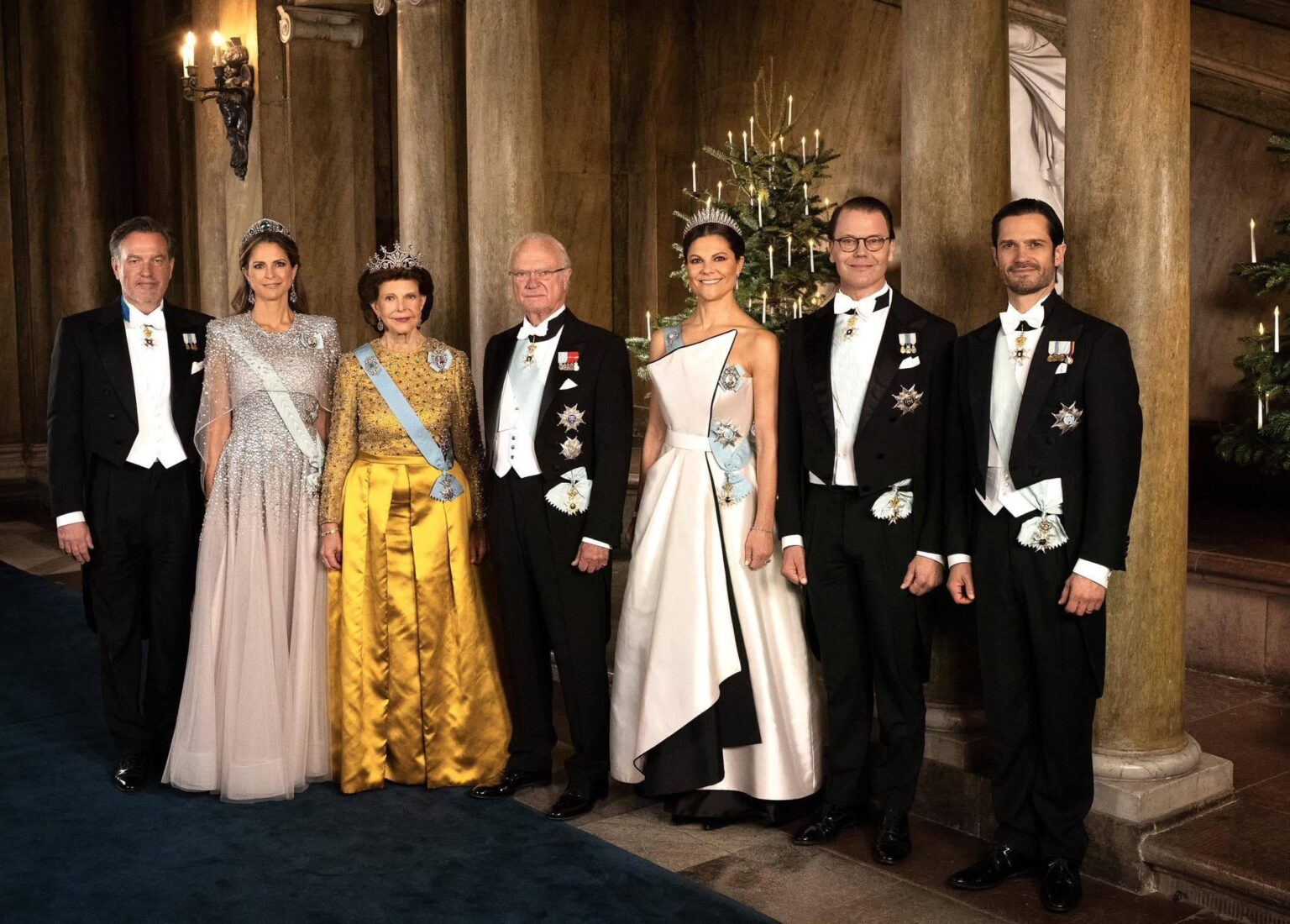 Group Pic of the Swedish Royal Family on the Occasion of the Nobel Prize Banquet
