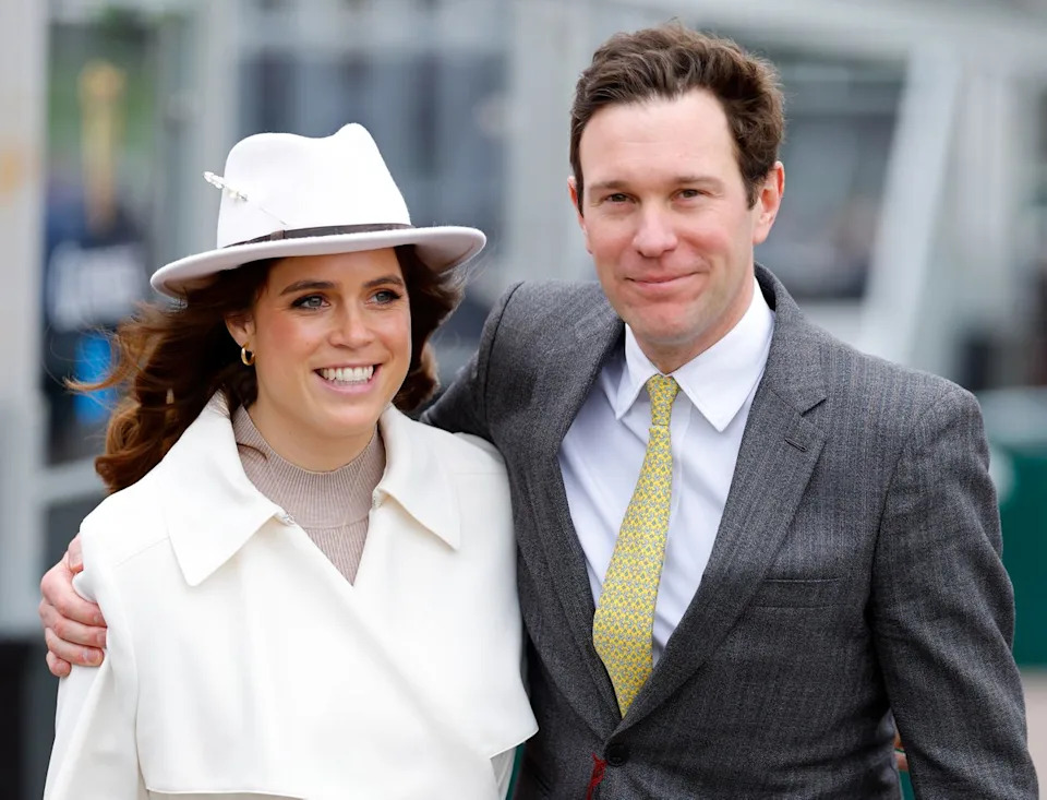 Getty Princess Eugenie and her husband Jack Brooksbank in March 2024