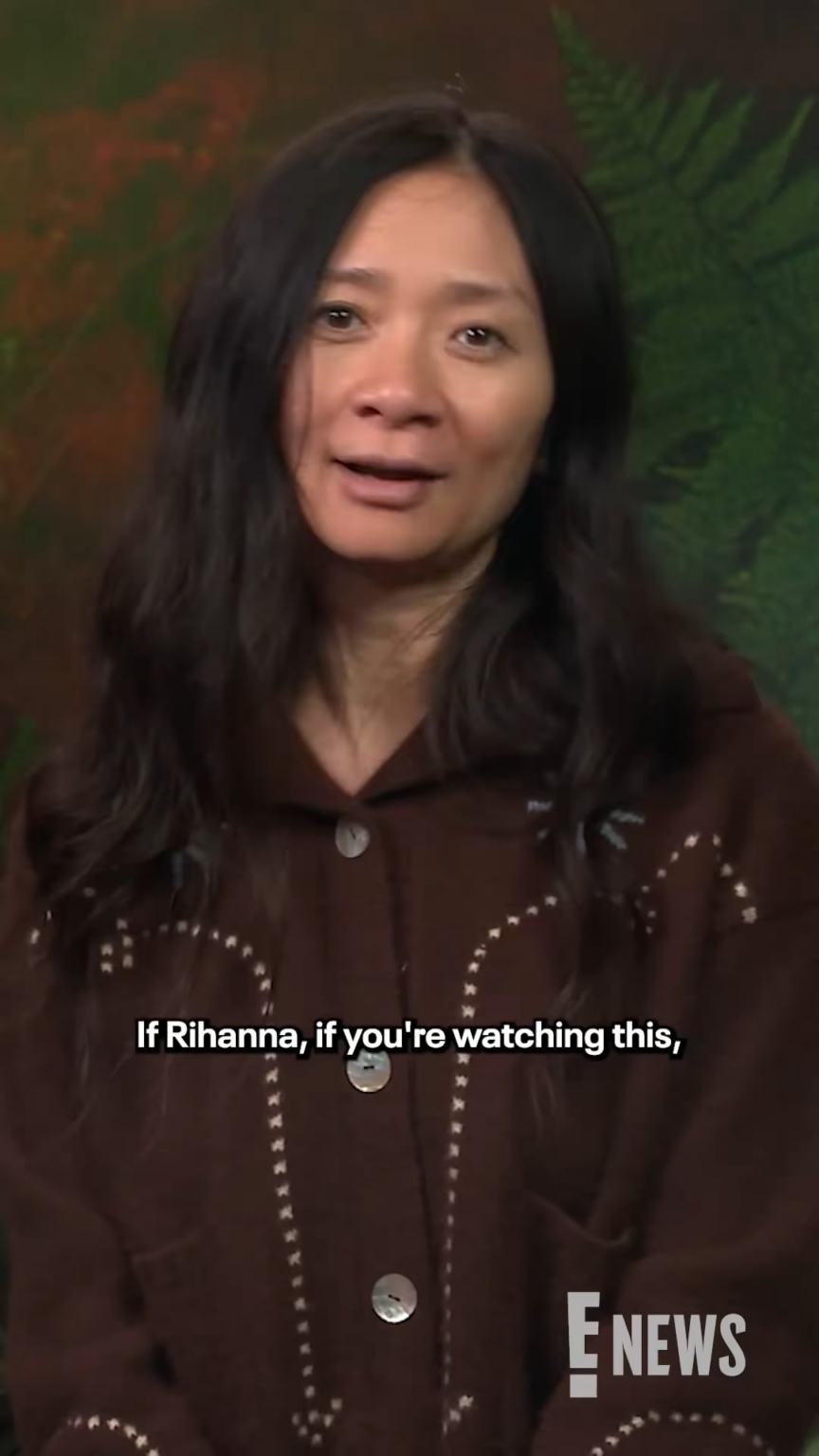 Chloe Zhaó asks Rihanna to lower the cost of the rights to "We Found Love" so she can release Hamnet's cast and crew's fully choreographed dances to it