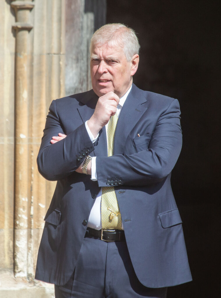 Andrew Mountbatten-Windsor at Royal Family Easter service 
