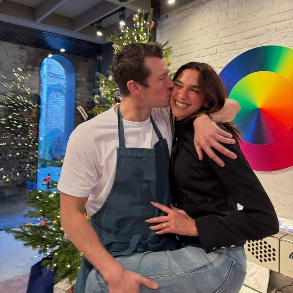 Dua Lipa and Callum Turner celebrate Christmas together