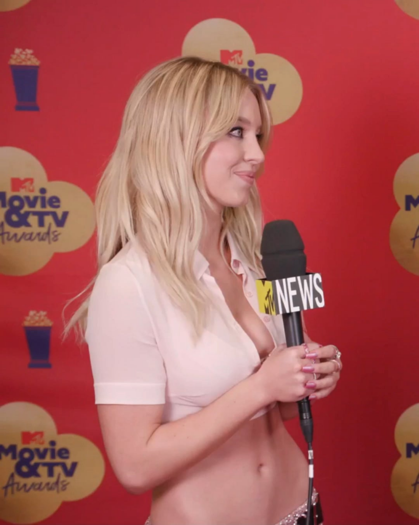 Sydney Sweeney at the 2022 MTV Movie & TV Awards on June 05, 2022