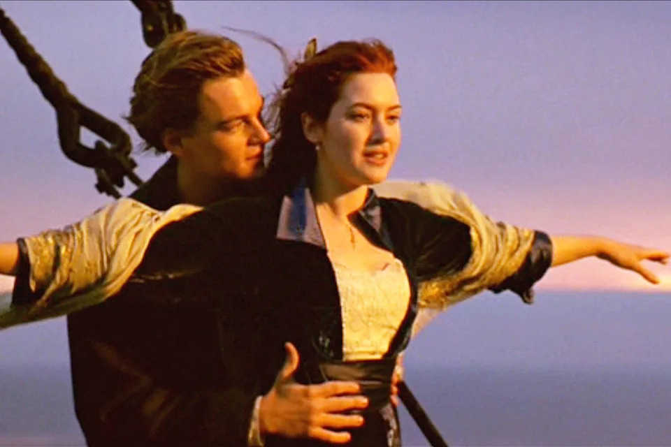 CBS via Getty Leonardo DiCaprio and Kate Winslet as Jack and Rose in