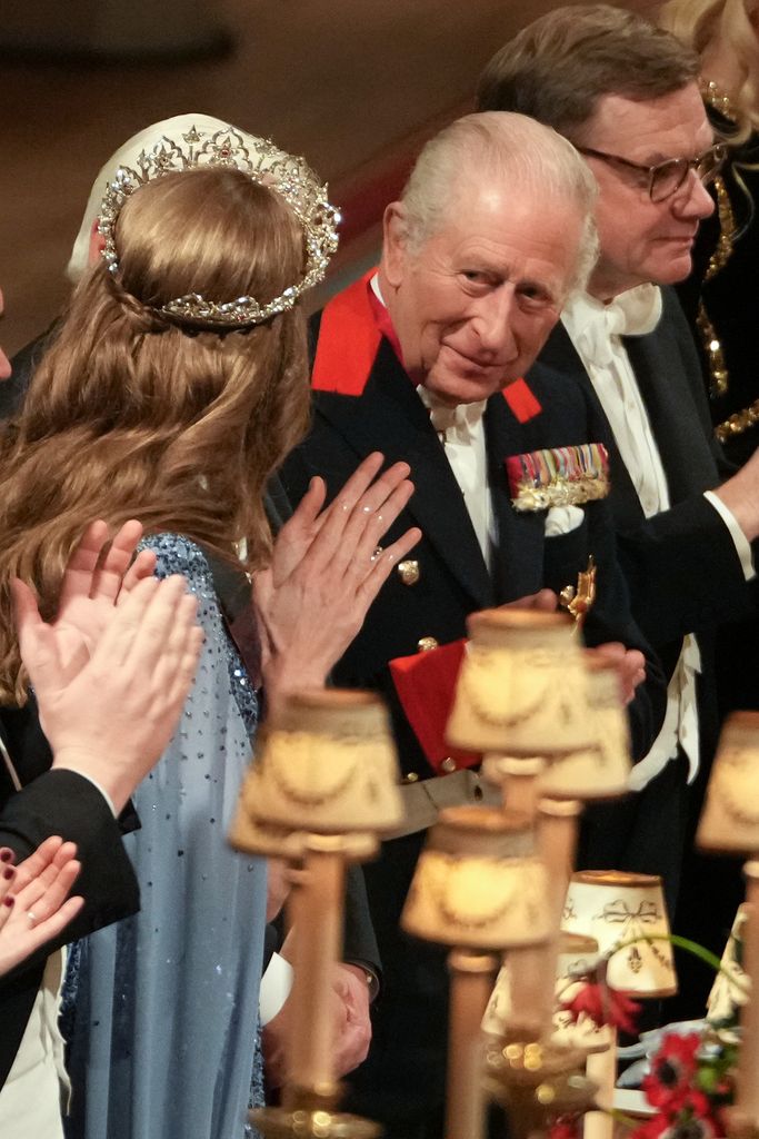 The King shared a sweet moment with the Princess of Wales