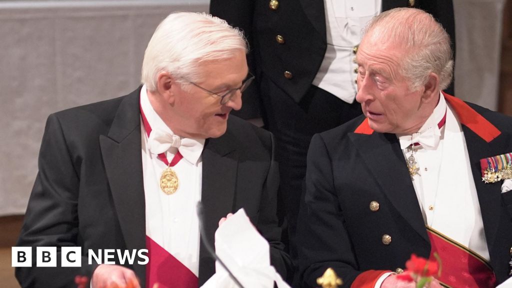 Banquet, royal family and Starmer on first day of German state visit Banquet, royal family and Starmer on first day of German state visit