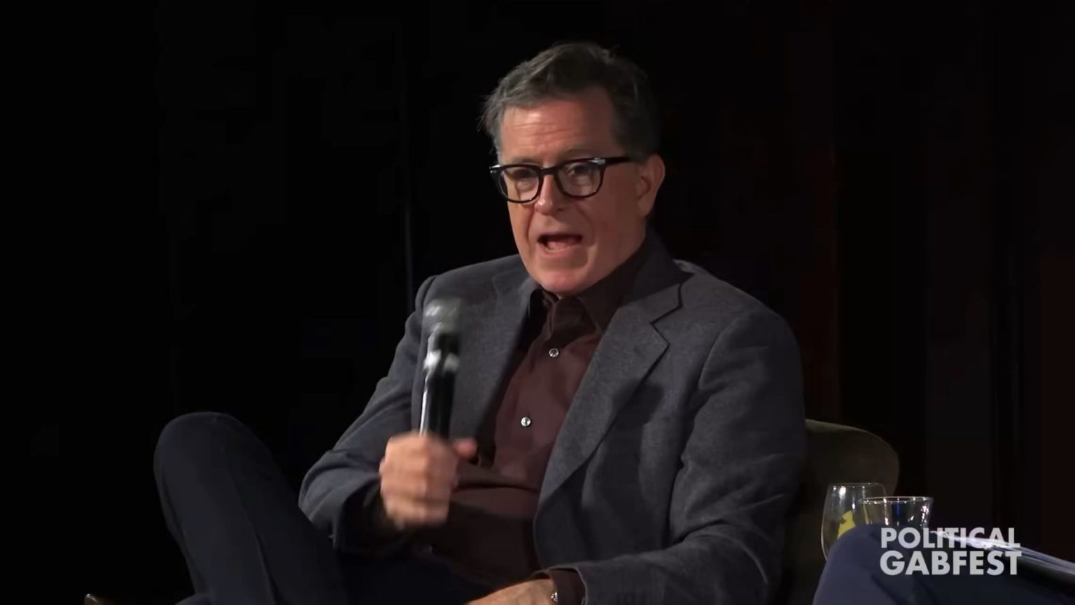 Stephen Colbert when asked at Slate’s Political Gabfest who he could change bodies with for 24 hours and what he would do: “It’s such a predictable answer for me, but I would slip inside the skin of our President and I would resign.”