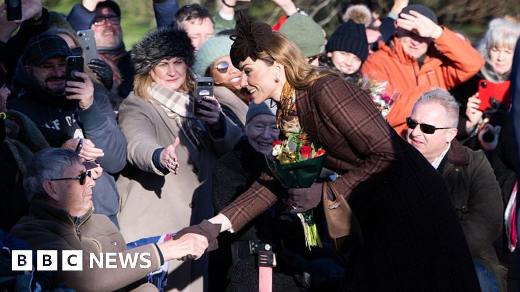 Royal Family gather for Christmas Day service at Sandringham