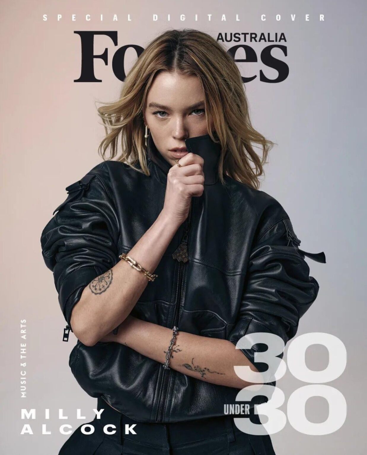 Milly Alcock has been named on the Forbes Australia 30 under 30 list, for Music and Arts