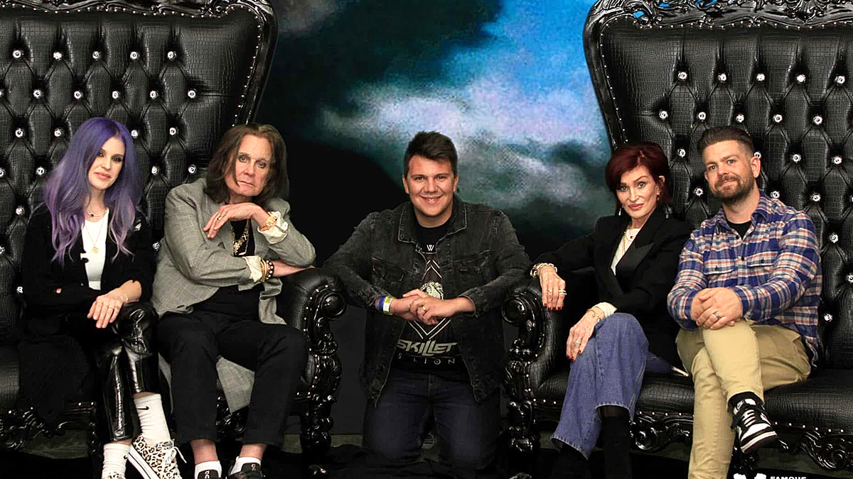 Dylan Novak with the Osbournes