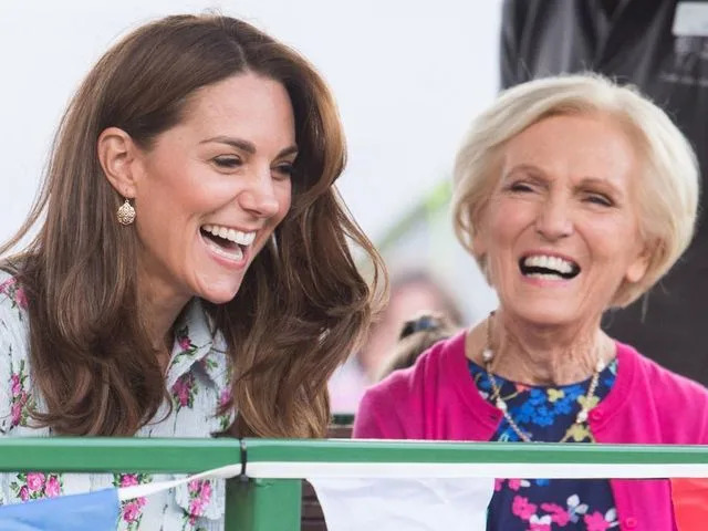 Getty Images Kate Middleton and Mary Berry in 2019.