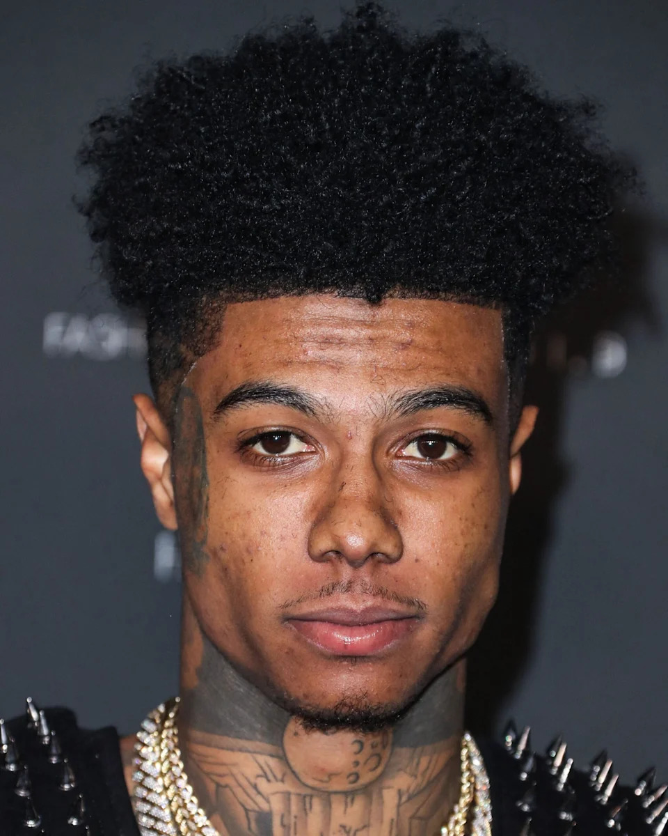 Rapper Blueface at Fashion Nova x Cardi B Collection Launch Party