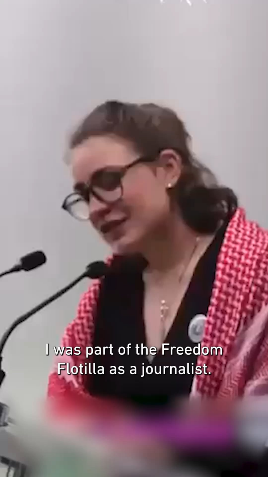 German journalist Anna Liedtke, who was among the Freedom Flotilla 'Conscience' crew abducted by Israel, publicly opens up about being raped during detention by Israeli prison authorities