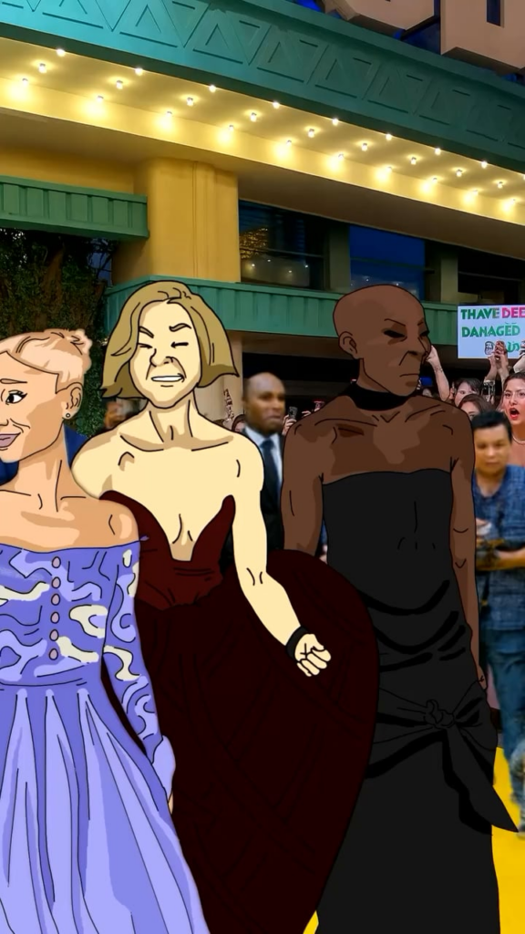 Ariana Grande’s brother-in-law liked this racist reel mocking Cynthia Erivo. Screenshot of like in the comments.