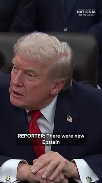 President Trump says he knows "nothing" about the Epstein images that had Him, Steve Bannon, and Bill Clinton involved in it