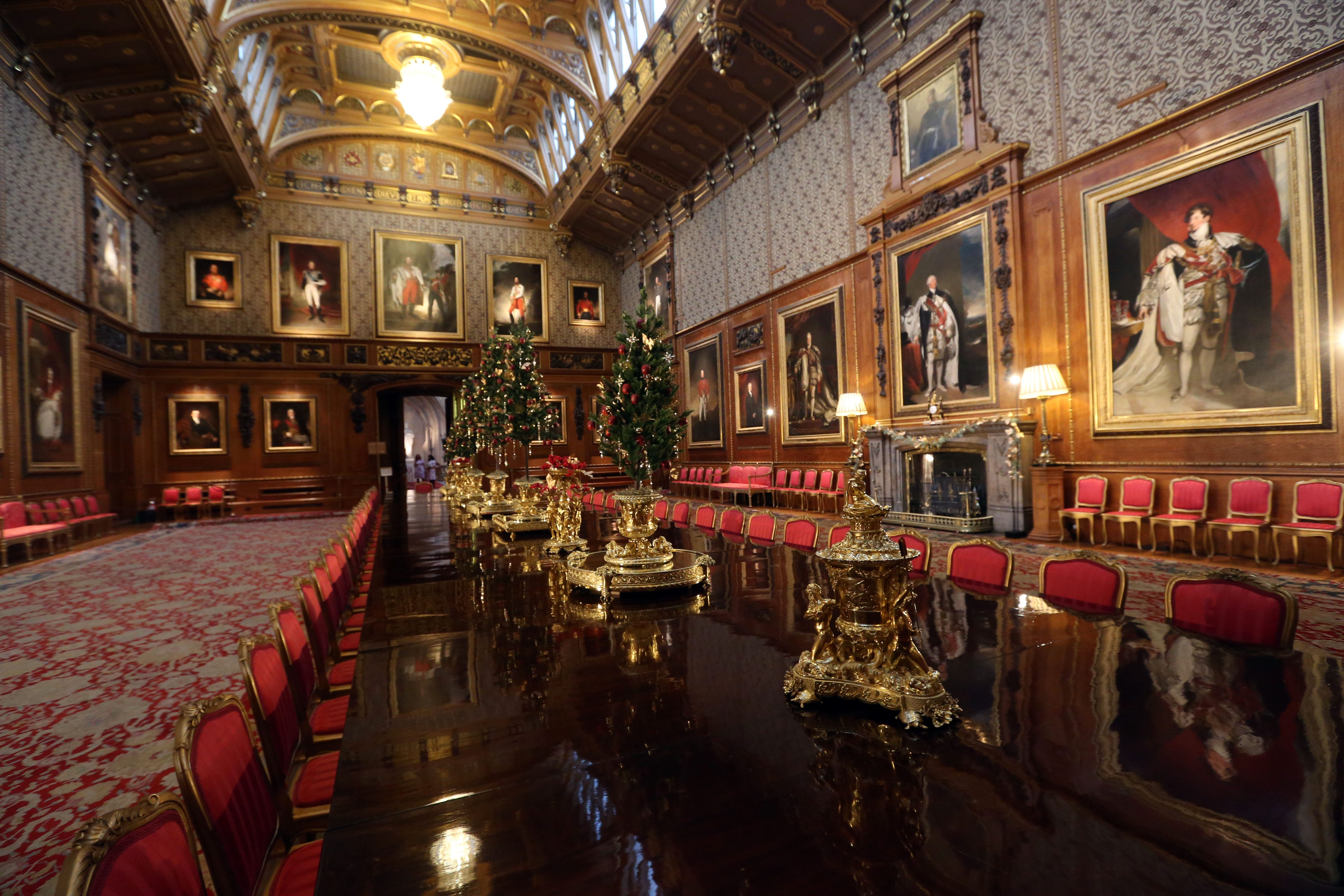 Christmas preparations at Windsor Castle